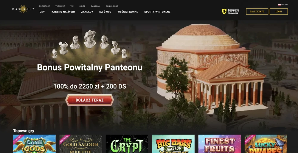 Casinoly desktop screenshot